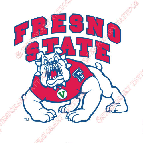 Fresno State Bulldogs Customize Temporary Tattoos Stickers NO.4423